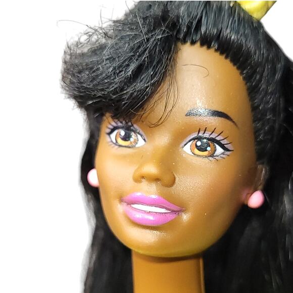Vintage 1991 Mattel Snap N Play Barbie African American Doll #3556 Redressed - Picture 2 of 15